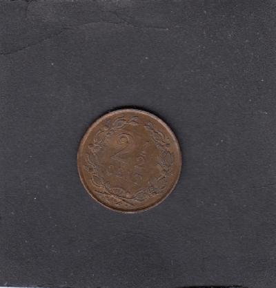 Beschrijving: 2 1/2 Cent WILLEM III